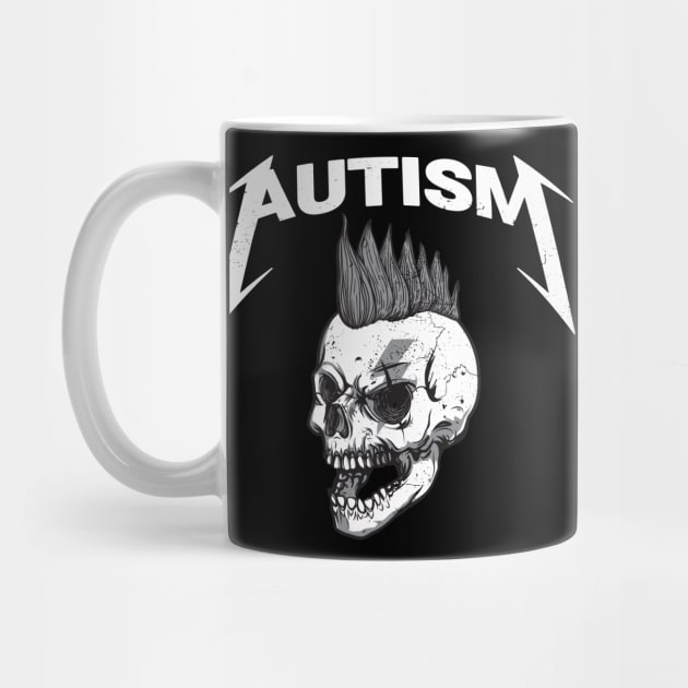 Autism Skull Punk Logo Parody by tiden.nyska